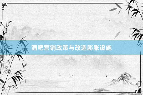 酒吧营销政策与改造膨胀设施
